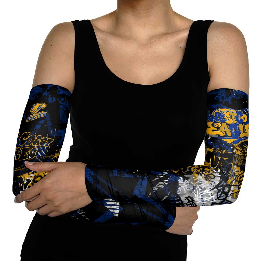 West Coast Eagles Arm Sleeves Urban Graffiti Street Art - Bold Abstract Spray Paint