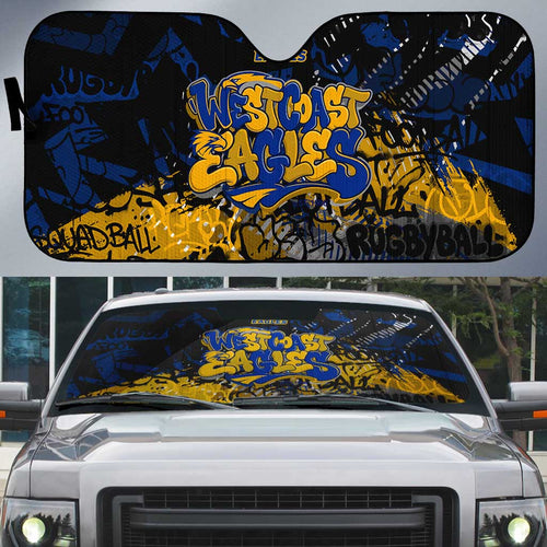 West Coast Eagles Auto Sun Shade Urban Graffiti Street Art - Bold Abstract Spray Paint