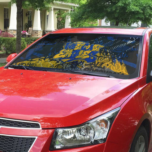 West Coast Eagles Auto Sun Shade Urban Graffiti Street Art - Bold Abstract Spray Paint