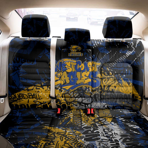 West Coast Eagles Back Car Seat Cover Urban Graffiti Street Art - Bold Abstract Spray Paint