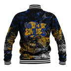 West Coast Eagles Baseball Jacket Urban Graffiti Street Art - Bold Abstract Spray Paint