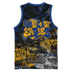 West Coast Eagles Basketball Jersey Urban Graffiti Street Art - Bold Abstract Spray Paint