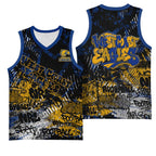 West Coast Eagles Basketball Jersey Urban Graffiti Street Art - Bold Abstract Spray Paint