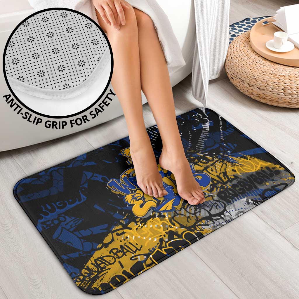 West Coast Eagles Bathroom Set Urban Graffiti Street Art - Bold Abstract Spray Paint