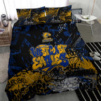 West Coast Eagles Bedding Set Urban Graffiti Street Art - Bold Abstract Spray Paint