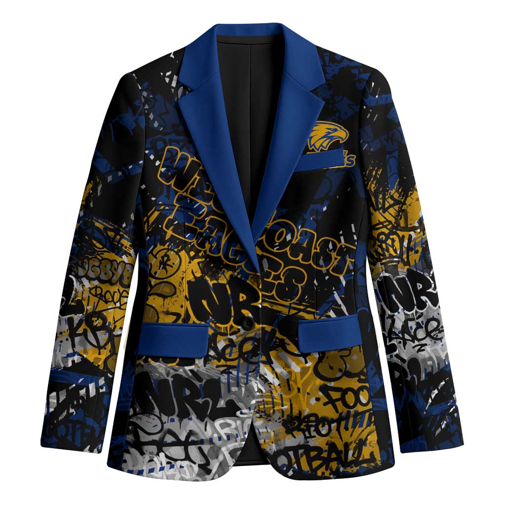 West Coast Eagles Blazer Urban Graffiti Street Art - Bold Abstract Spray Paint