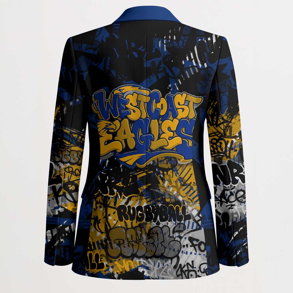West Coast Eagles Blazer Urban Graffiti Street Art - Bold Abstract Spray Paint