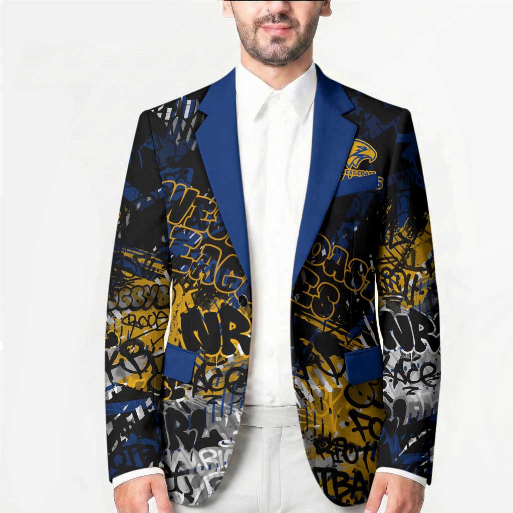 West Coast Eagles Blazer Urban Graffiti Street Art - Bold Abstract Spray Paint