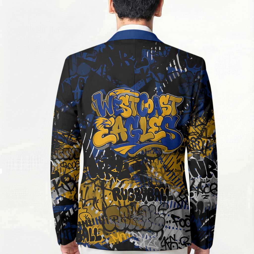 West Coast Eagles Blazer Urban Graffiti Street Art - Bold Abstract Spray Paint