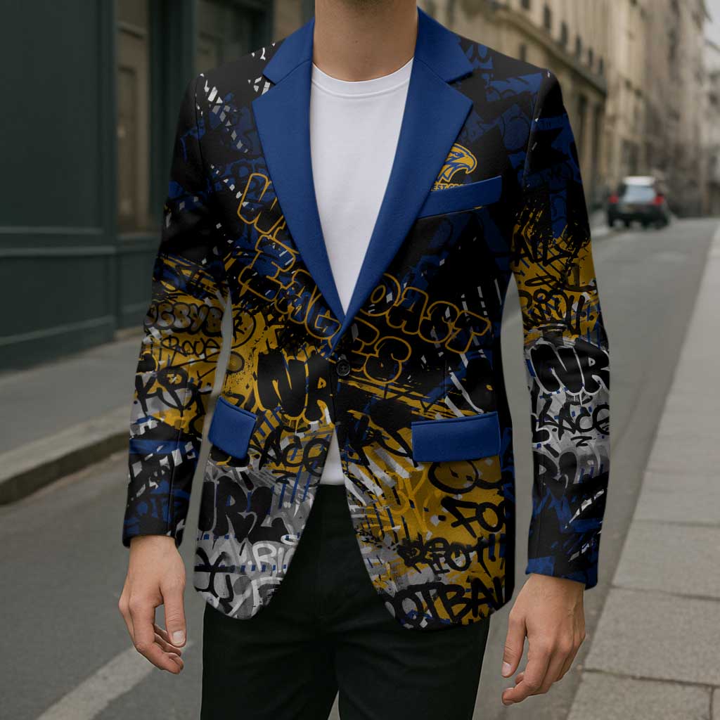 West Coast Eagles Blazer Urban Graffiti Street Art - Bold Abstract Spray Paint