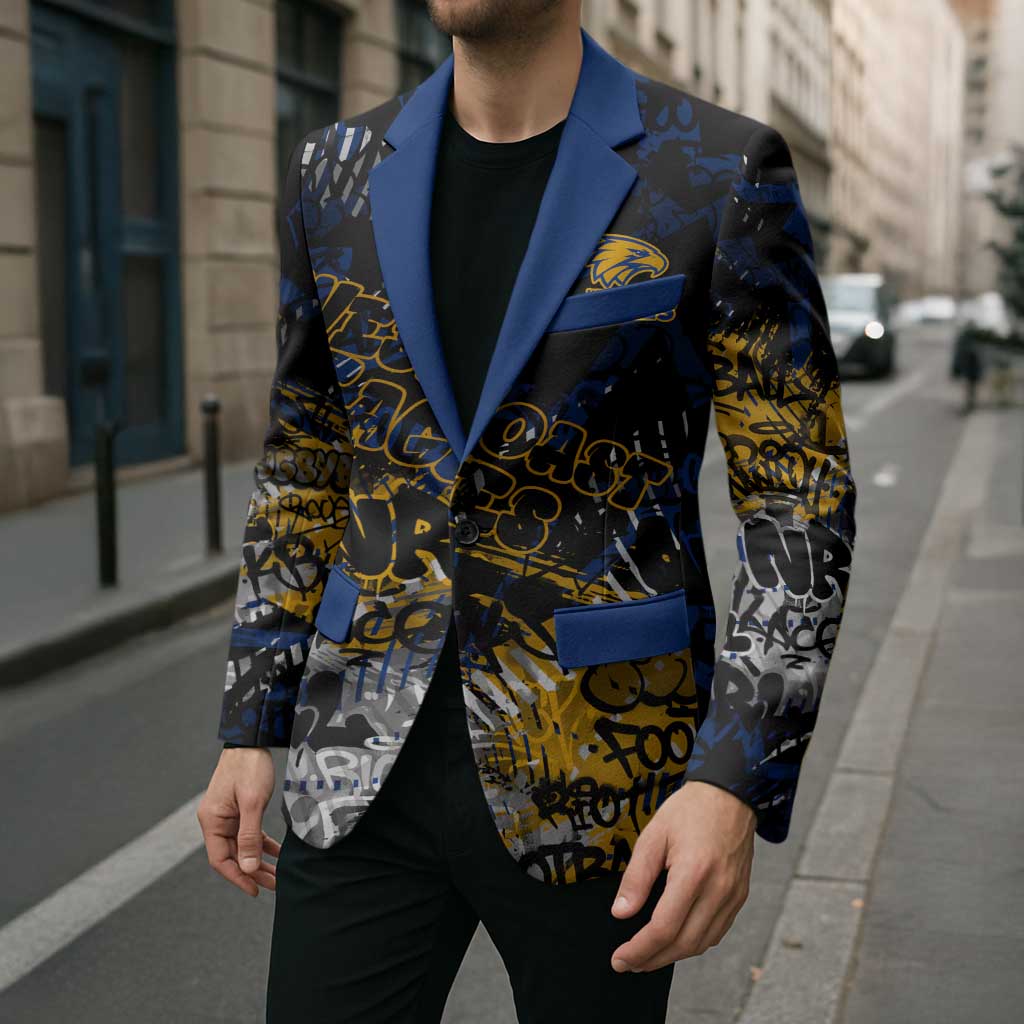 West Coast Eagles Blazer Urban Graffiti Street Art - Bold Abstract Spray Paint