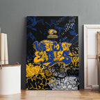 West Coast Eagles Canvas Wall Art Urban Graffiti Street Art - Bold Abstract Spray Paint