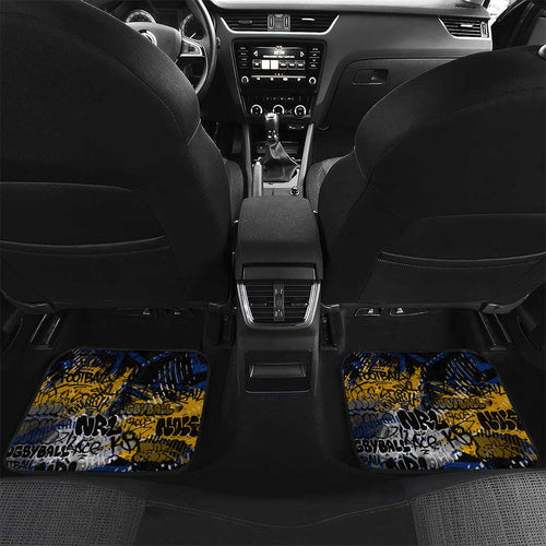 West Coast Eagles Car Mats Urban Graffiti Street Art - Bold Abstract Spray Paint