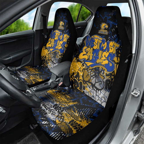 West Coast Eagles Car Seat Cover Urban Graffiti Street Art - Bold Abstract Spray Paint