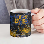 West Coast Eagles Ceramic Mug Urban Graffiti Street Art - Bold Abstract Spray Paint