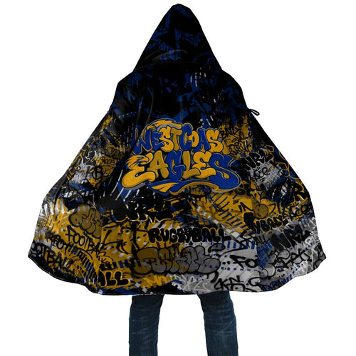 West Coast Eagles Cloak Urban Graffiti Street Art - Bold Abstract Spray Paint