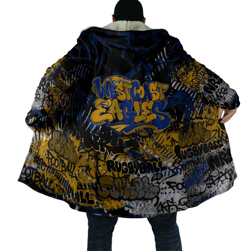 West Coast Eagles Cloak Urban Graffiti Street Art - Bold Abstract Spray Paint