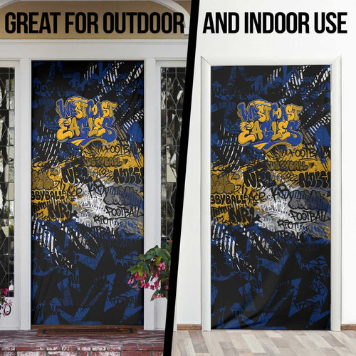 West Coast Eagles Door Cover Urban Graffiti Street Art - Bold Abstract Spray Paint
