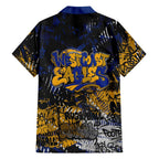 West Coast Eagles Family Matching Mermaid Dress and Hawaiian Shirt Urban Graffiti Street Art - Bold Abstract Spray Paint