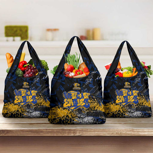 West Coast Eagles Grocery Bag Urban Graffiti Street Art - Bold Abstract Spray Paint