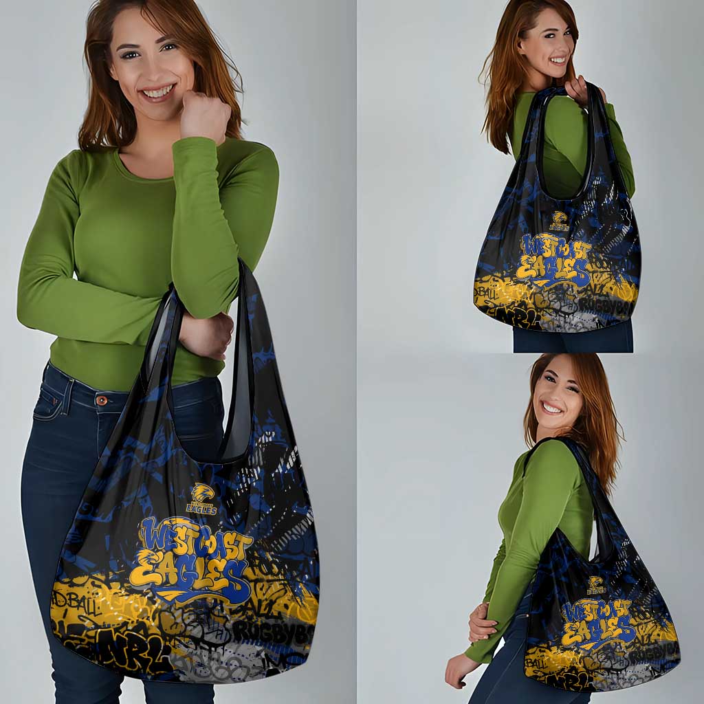 West Coast Eagles Grocery Bag Urban Graffiti Street Art - Bold Abstract Spray Paint