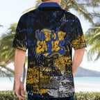 West Coast Eagles Hawaiian Shirt Urban Graffiti Street Art - Bold Abstract Spray Paint