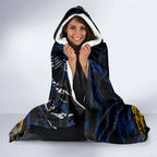 West Coast Eagles Hooded Blanket Urban Graffiti Street Art - Bold Abstract Spray Paint