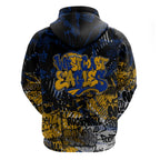 West Coast Eagles Hoodie Urban Graffiti Street Art - Bold Abstract Spray Paint
