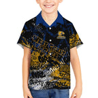 West Coast Eagles Kid Hawaiian Shirt Urban Graffiti Street Art - Bold Abstract Spray Paint