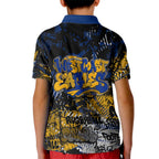 West Coast Eagles Kid Polo Shirt Urban Graffiti Street Art - Bold Abstract Spray Paint