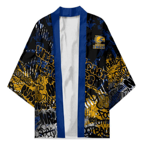 West Coast Eagles Kimono Urban Graffiti Street Art - Bold Abstract Spray Paint