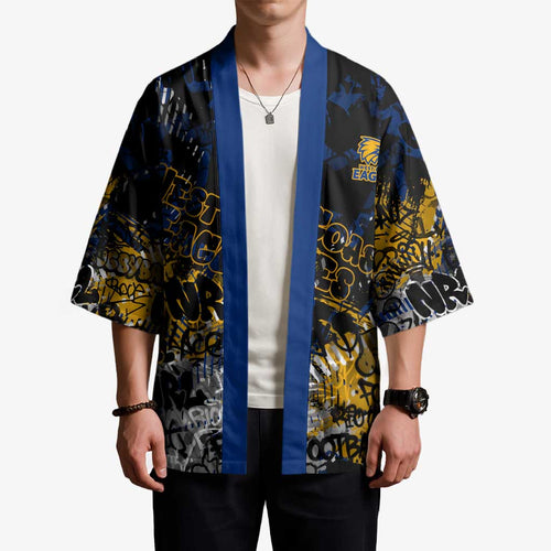 West Coast Eagles Kimono Urban Graffiti Street Art - Bold Abstract Spray Paint