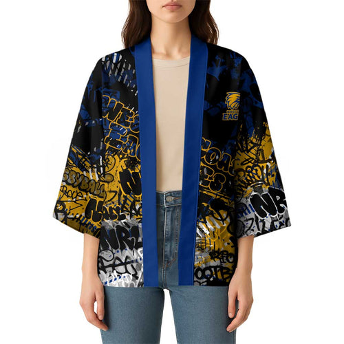 West Coast Eagles Kimono Urban Graffiti Street Art - Bold Abstract Spray Paint