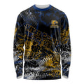 West Coast Eagles Long Sleeve Shirt Urban Graffiti Street Art - Bold Abstract Spray Paint
