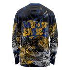 West Coast Eagles Long Sleeve Shirt Urban Graffiti Street Art - Bold Abstract Spray Paint
