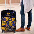West Coast Eagles Luggage Cover Urban Graffiti Street Art - Bold Abstract Spray Paint