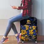 West Coast Eagles Luggage Cover Urban Graffiti Street Art - Bold Abstract Spray Paint