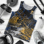 West Coast Eagles Men Tank Top Urban Graffiti Street Art - Bold Abstract Spray Paint