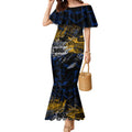West Coast Eagles Mermaid Dress Urban Graffiti Street Art - Bold Abstract Spray Paint