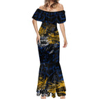 West Coast Eagles Mermaid Dress Urban Graffiti Street Art - Bold Abstract Spray Paint