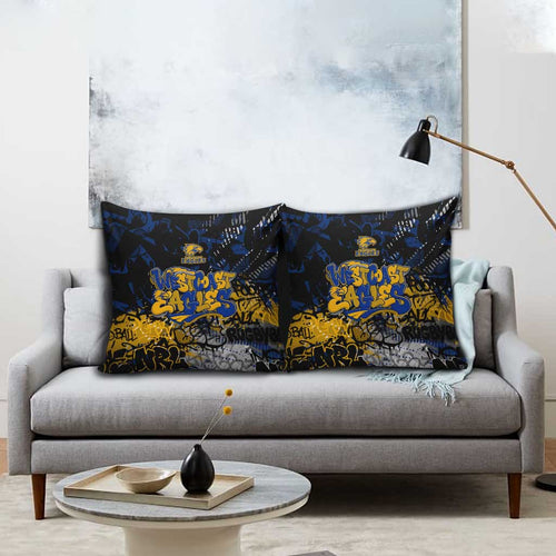 West Coast Eagles Pillow Cover Urban Graffiti Street Art - Bold Abstract Spray Paint