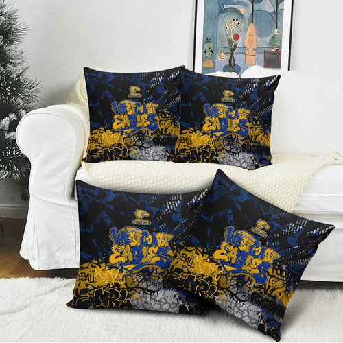 West Coast Eagles Pillow Cover Urban Graffiti Street Art - Bold Abstract Spray Paint