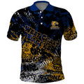 West Coast Eagles Polo Shirt Urban Graffiti Street Art - Bold Abstract Spray Paint