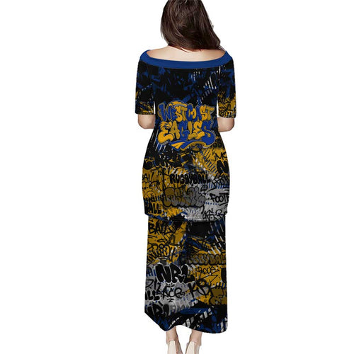 West Coast Eagles Puletasi Urban Graffiti Street Art - Bold Abstract Spray Paint