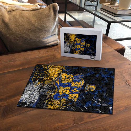 West Coast Eagles Puzzle Urban Graffiti Street Art - Bold Abstract Spray Paint