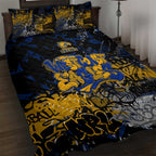 West Coast Eagles Quilt Bed Set Urban Graffiti Street Art - Bold Abstract Spray Paint
