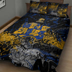 West Coast Eagles Quilt Bed Set Urban Graffiti Street Art - Bold Abstract Spray Paint