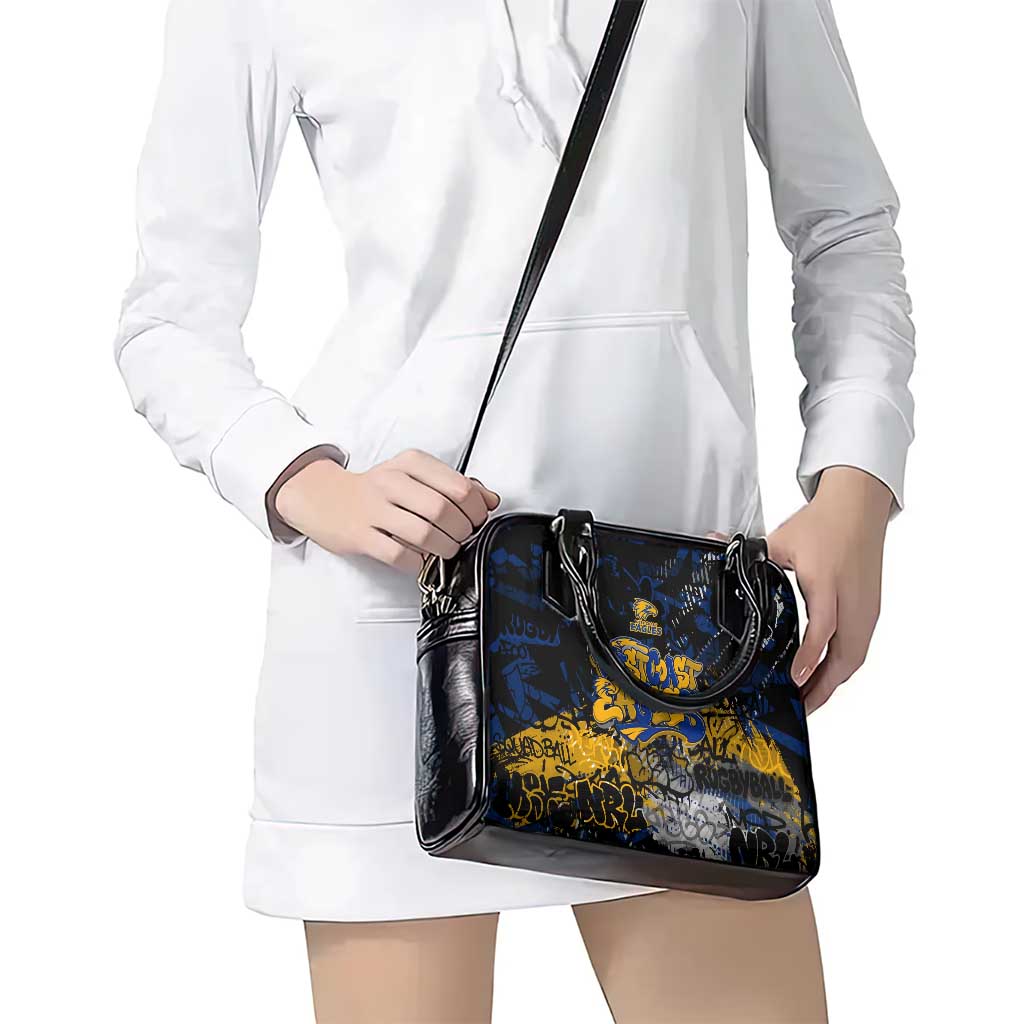 West Coast Eagles Shoulder Handbag Urban Graffiti Street Art - Bold Abstract Spray Paint