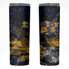 West Coast Eagles Skinny Tumbler Urban Graffiti Street Art - Bold Abstract Spray Paint