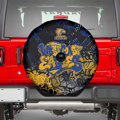 West Coast Eagles Spare Tire Cover Urban Graffiti Street Art - Bold Abstract Spray Paint